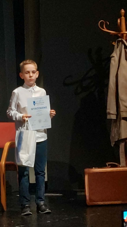 Wyróżnienie Leona Jarka w wojewódzkim konkursie literackim
